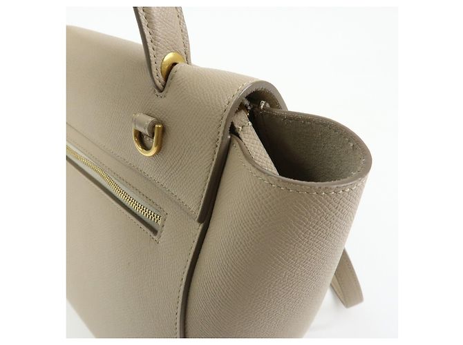 Céline CELINE Borsa Belt Bag in pelle 2Way Borsa a mano Borsa a tracolla Beige - vista 17