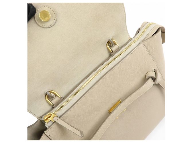 Céline CELINE Borsa Belt Bag in pelle 2Way Borsa a mano Borsa a tracolla Beige - vista 19