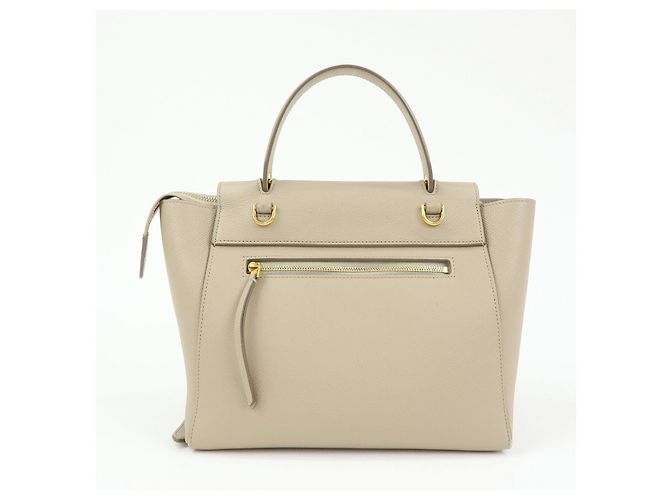 Céline CELINE Borsa Belt Bag in pelle 2Way Borsa a mano Borsa a tracolla Beige - vista 2