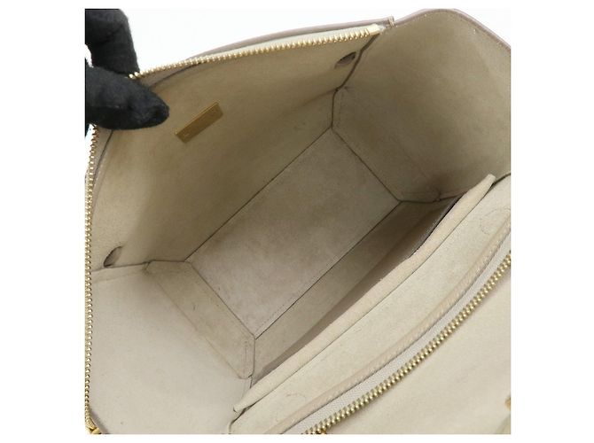 Céline CELINE Borsa Belt Bag in pelle 2Way Borsa a mano Borsa a tracolla Beige - vista 20
