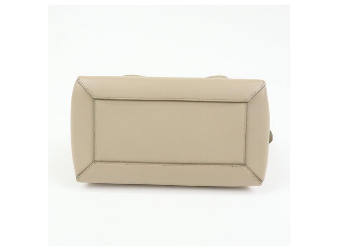 Céline CELINE Borsa Belt Bag in pelle 2Way Borsa a mano Borsa a tracolla Beige - vista 5