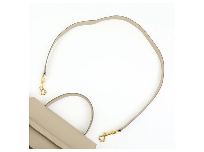 Céline CELINE Borsa Belt Bag in pelle 2Way Borsa a mano Borsa a tracolla Beige - vista 6