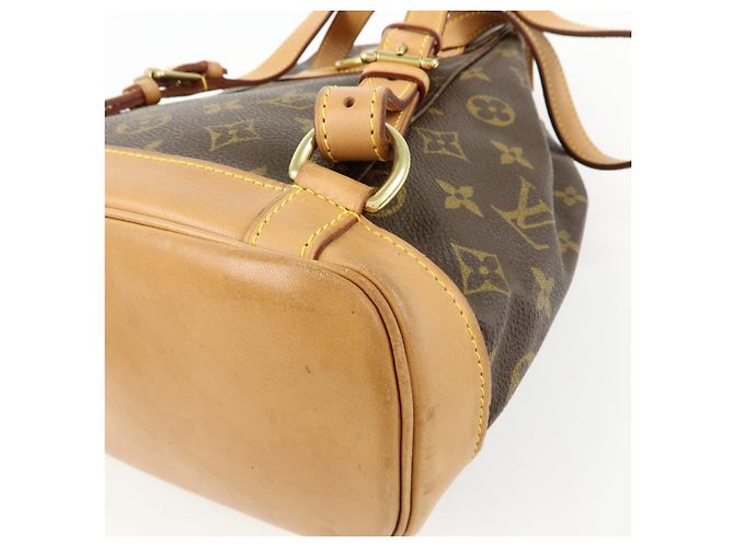 Zaino Louis Vuitton Monogram Montsouris MM Brown M51136 - vista 12