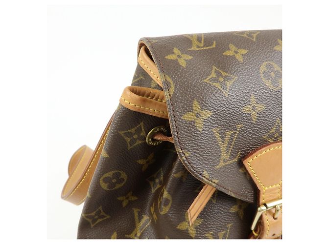 Zaino Louis Vuitton Monogram Montsouris MM Brown M51136 - vista 13