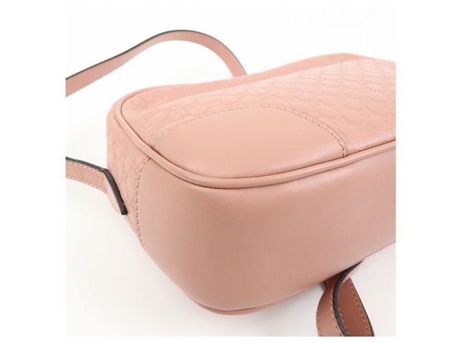 Borsa a tracolla GUCCI Interlocking G Microguccissima Rosa 449413 - vista 12