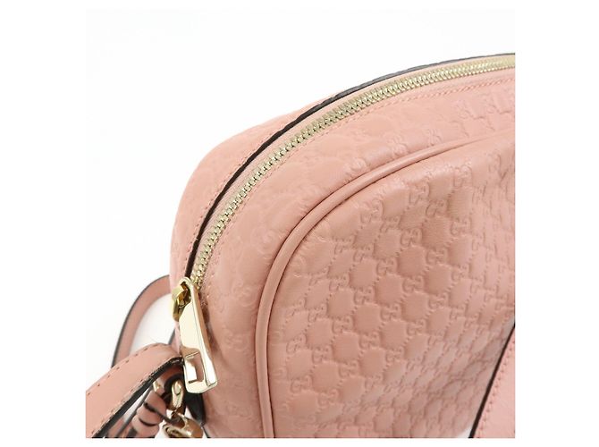 Borsa a tracolla GUCCI Interlocking G Microguccissima Rosa 449413 - vista 13