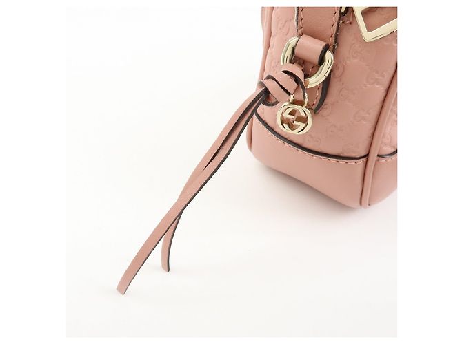 Borsa a tracolla GUCCI Interlocking G Microguccissima Rosa 449413 - vista 18
