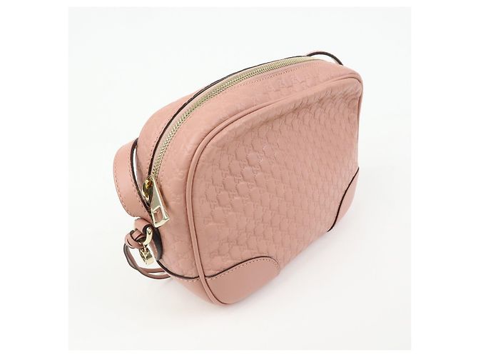 Borsa a tracolla GUCCI Interlocking G Microguccissima Rosa 449413 - vista 4
