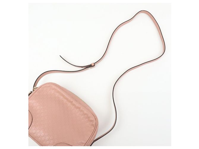 Borsa a tracolla GUCCI Interlocking G Microguccissima Rosa 449413 - vista 6