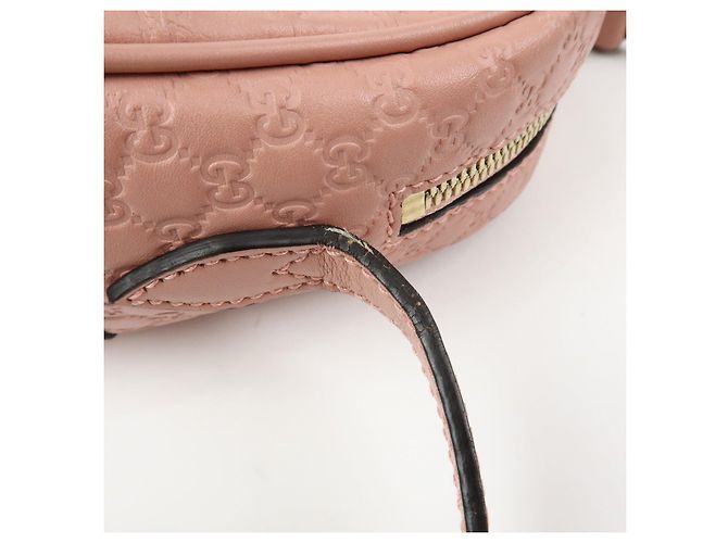 Borsa a tracolla GUCCI Interlocking G Microguccissima Rosa 449413 - vista 7