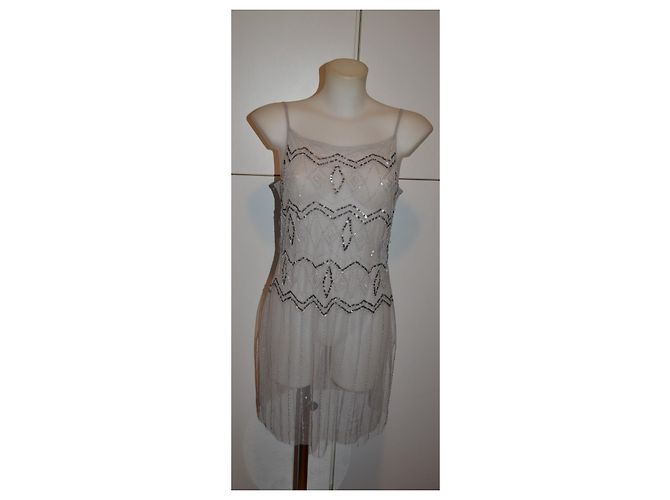 Autre Marque Caractère Schleierkleid in Grau - Ansicht 2