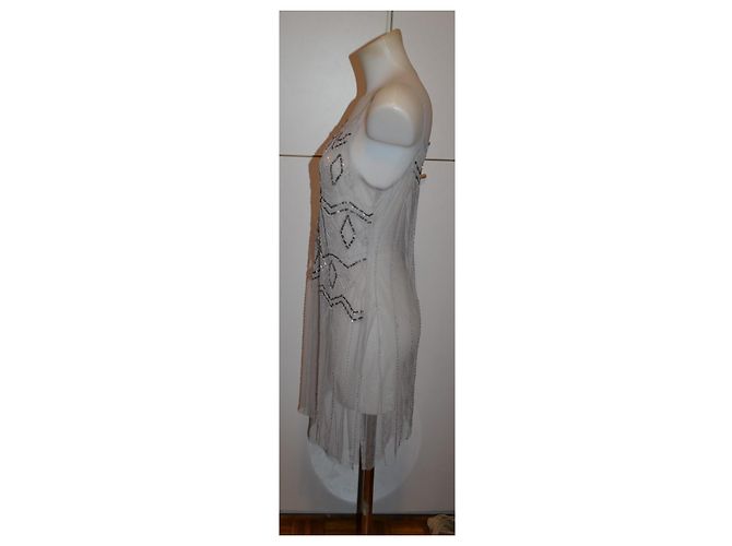 Autre Marque Caractère Schleierkleid in Grau - Ansicht 3