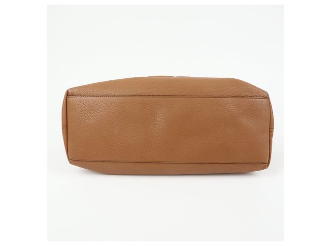 Borsa a spalla in pelle con catena GUCCI SOHO Interlocking G Marrone 308982 - vista 5