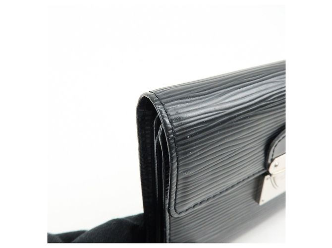 Louis Vuitton Epi Portefeuille Koala Compact Wallet Noir M58012 - vista 11