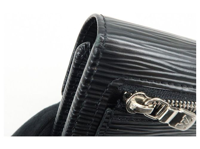 Louis Vuitton Epi Portefeuille Koala Compact Wallet Noir M58012 - vista 13