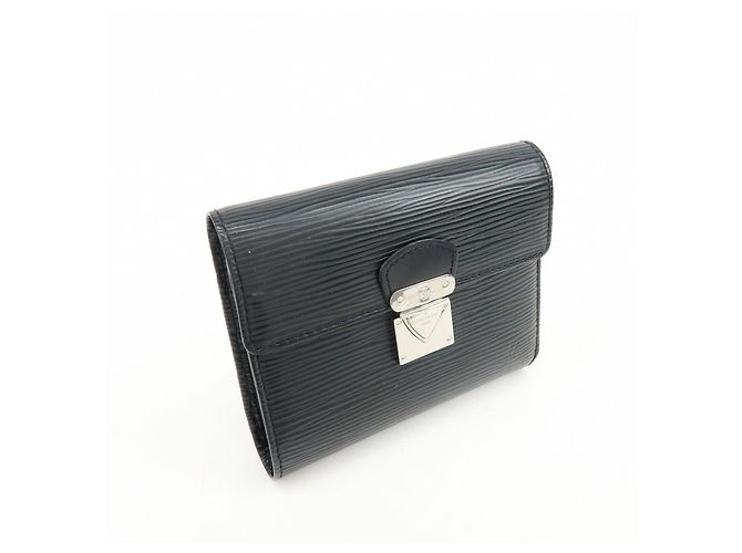Louis Vuitton Epi Portefeuille Koala Compact Wallet Noir M58012 - vista 4