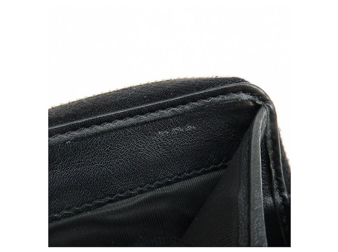 Cartera compacta bi-fold de piel Micro Guccissima GUCCI Negra 449395 - vista 18