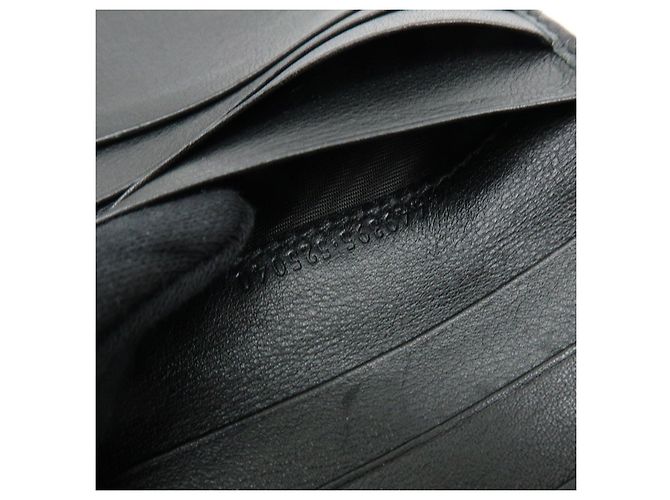 Cartera compacta bi-fold de piel Micro Guccissima GUCCI Negra 449395 - vista 21