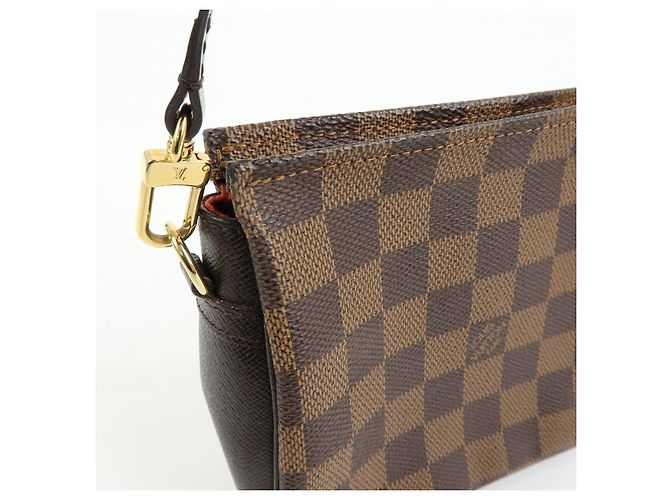 Louis Vuitton Damier Trousse Makeup Accessory Pouch Brown N51982 - vista 15