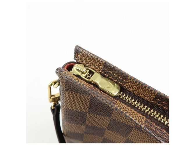 Louis Vuitton Damier Trousse Makeup Accessory Pouch Brown N51982 - vista 19