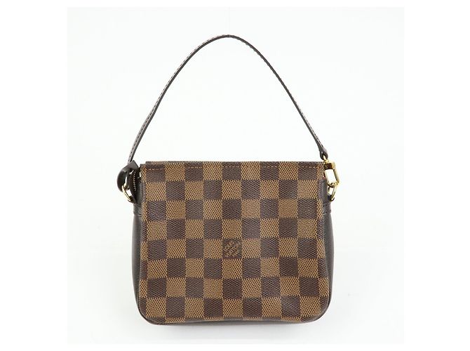 Louis Vuitton Damier Trousse Makeup Accessory Pouch Brown N51982 - vista 2