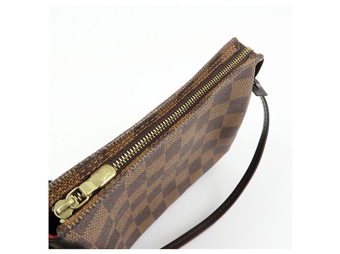 Louis Vuitton Damier Trousse Makeup Accessory Pouch Brown N51982 - vista 20