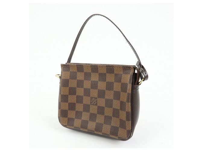 Louis Vuitton Damier Trousse Makeup Accessory Pouch Brown N51982 - vista 3