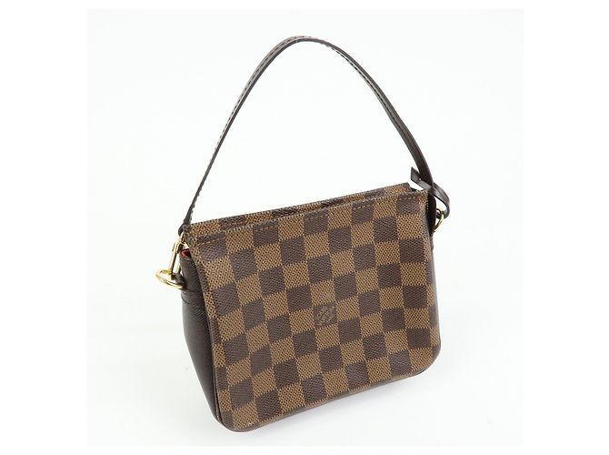 Louis Vuitton Damier Trousse Makeup Accessory Pouch Brown N51982 - vista 4