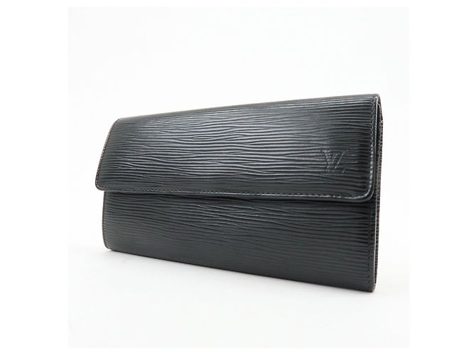 Louis Vuitton Epi Portefeuille Sarah Wallet Noir Black M63742 - vista 3
