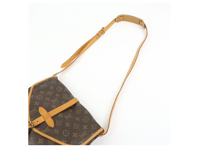 Louis Vuitton Monogram Saumur 30 Canvas Shoulder Bag Brown M42256 - vista 6