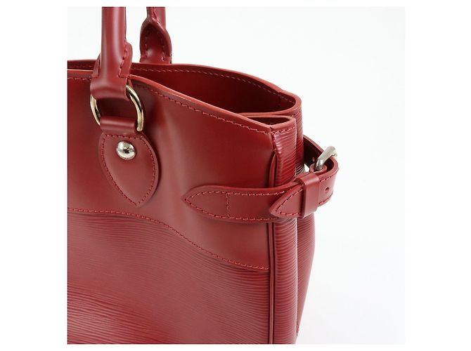 Borsa Tote Louis Vuitton Epi Passy PM Rouge Red M5926E - vista 18