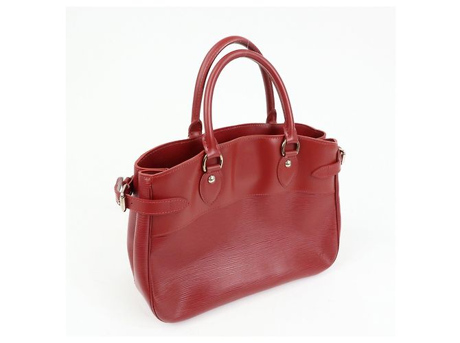 Borsa Tote Louis Vuitton Epi Passy PM Rouge Red M5926E - vista 4