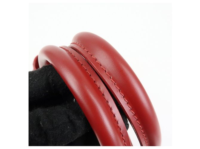 Borsa Tote Louis Vuitton Epi Passy PM Rouge Red M5926E - vista 7