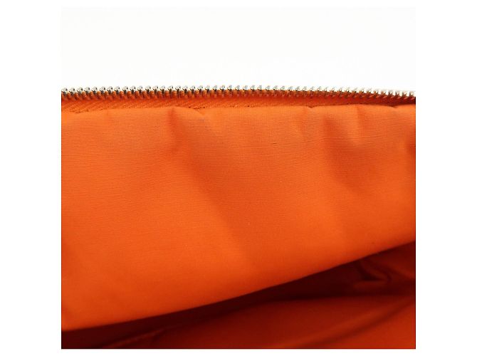 Hermès HERMES Bolide Pouch 20 Toile H Canvas Pouch Beauty Case Arancione - vista 18