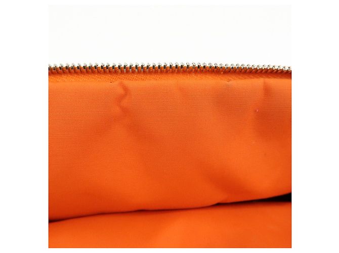 Hermès HERMES Bolide Pouch 20 Toile H Canvas Pouch Beauty Case Arancione - vista 19