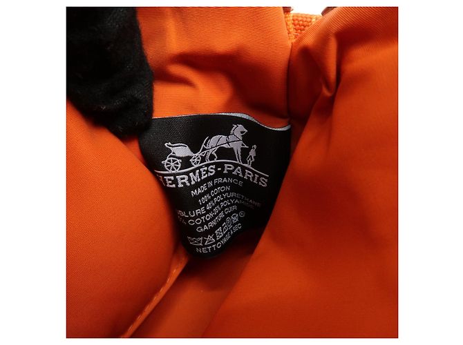 Hermès HERMES Bolide Pouch 20 Toile H Canvas Pouch Beauty Case Arancione - vista 20