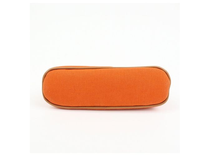 Hermès HERMES Bolide Pouch 20 Toile H Canvas Pouch Beauty Case Arancione - vista 5