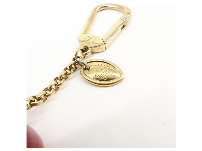 Louis Vuitton Resin Porte Cles Pomme Bag Charm Key Chain Red M66495 - vista 9