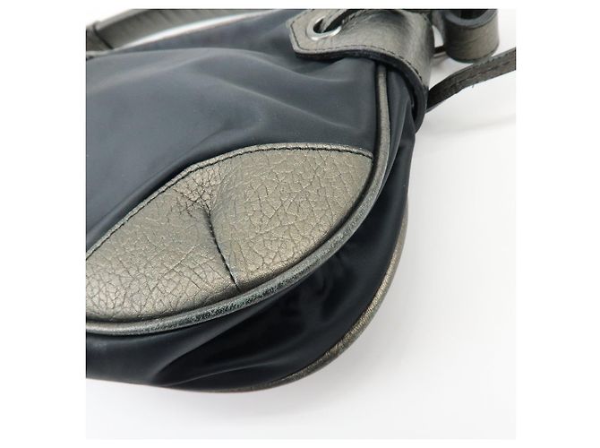 Borsa a spalla e borsa a mano BURBERRY in nylon e pelle con logo Nero Bronze - vista 13