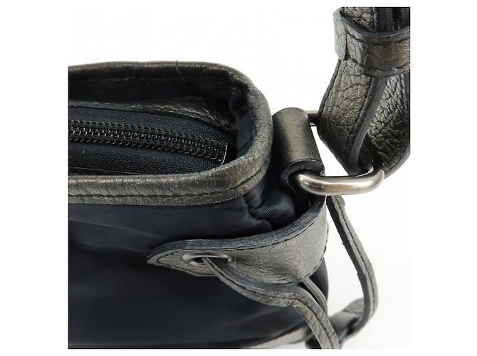 Borsa a spalla e borsa a mano BURBERRY in nylon e pelle con logo Nero Bronze - vista 15