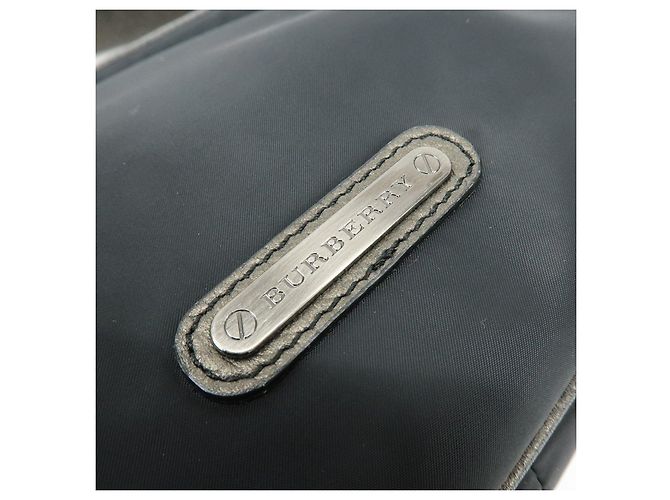 Borsa a spalla e borsa a mano BURBERRY in nylon e pelle con logo Nero Bronze - vista 16