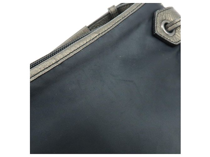 Borsa a spalla e borsa a mano BURBERRY in nylon e pelle con logo Nero Bronze - vista 17
