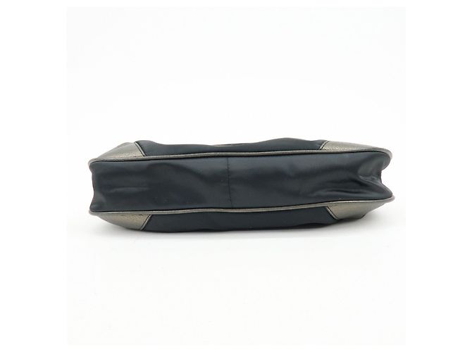 Borsa a spalla e borsa a mano BURBERRY in nylon e pelle con logo Nero Bronze - vista 5