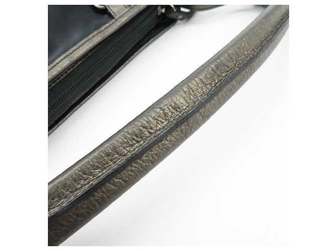 Borsa a spalla e borsa a mano BURBERRY in nylon e pelle con logo Nero Bronze - vista 7