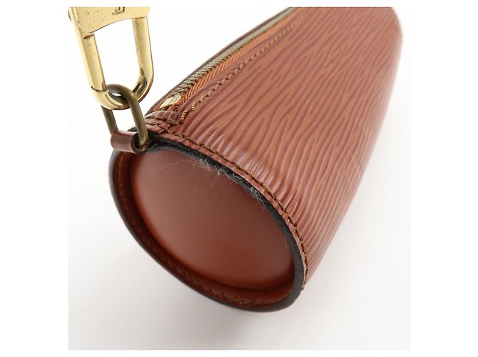 Louis Vuitton Epi Mini Pouch per Borsa a Mano Soufflot Kenya Brown - vista 16