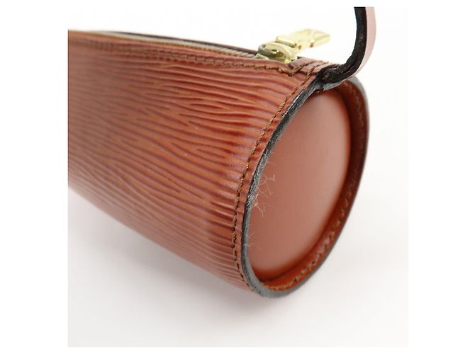 Louis Vuitton Epi Mini Pouch per Borsa a Mano Soufflot Kenya Brown - vista 17