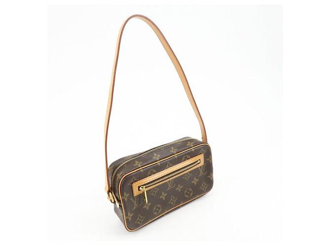 Cité Borsa a tracolla Louis Vuitton Monogram Pochette Cite Marrone M51183 - vista 4