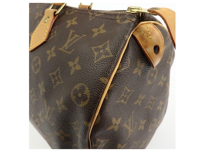 Louis Vuitton Monogram Speedy 35 Boston Bag Hand Bag Brown M41524 - vista 15