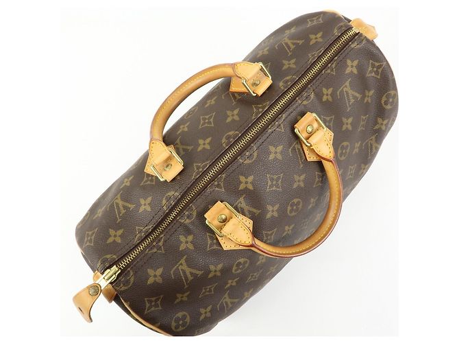 Louis Vuitton Monogram Speedy 35 Boston Bag Hand Bag Brown M41524 - vista 17