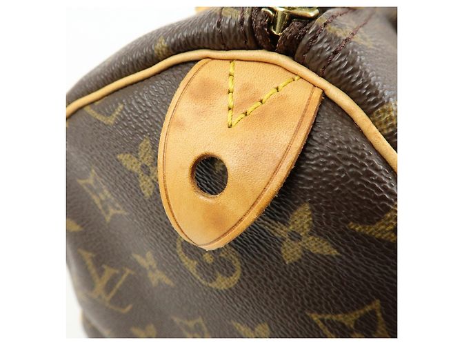 Louis Vuitton Monogram Speedy 35 Boston Bag Hand Bag Brown M41524 - vista 19